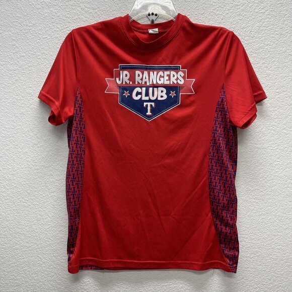 Success Promotions Other - TEXAS Jr RANGERS Club Boys Sport JERSEY Shirt Youth XL MLB Baseball Athletic